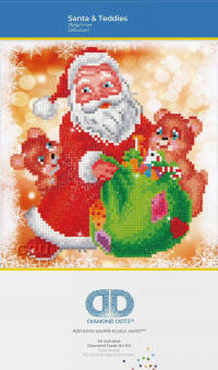 Diamond Dotz Picture - Santa and Teddies - click to enlarge