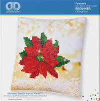Diamond Dotz Cushion Cover - Poinsettia - click to enlarge