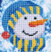 Diamond Dotz� Snowman Cap 18.5cm x 18.5cm Christmas Pictures Kit