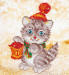 Diamond Dotz� Christmas Kitten Glow 28cm x 30cm Pictures Kit