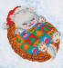 Diamond Dotz� Snug Christmas Kitty 28cm x 30cm Pictures Kit