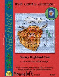 Snowy Highland Cow