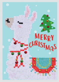 Diamond Dotz Card - Llama - click to enlarge