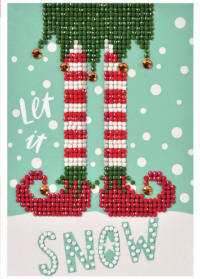 Diamond Dotz Card - Let It Snow - click to enlarge